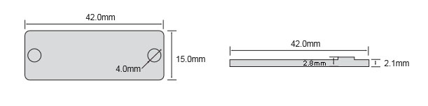 耐高温RFID标签尺寸